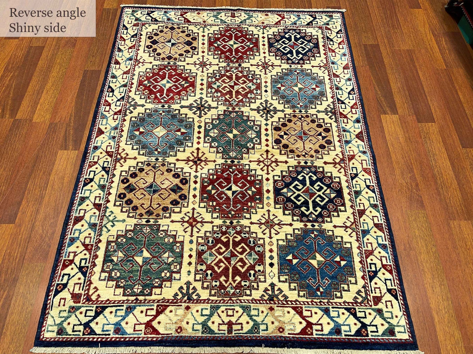 5x7 ft. Kaukasischer weißer Teppich Handgemachter | Etsy