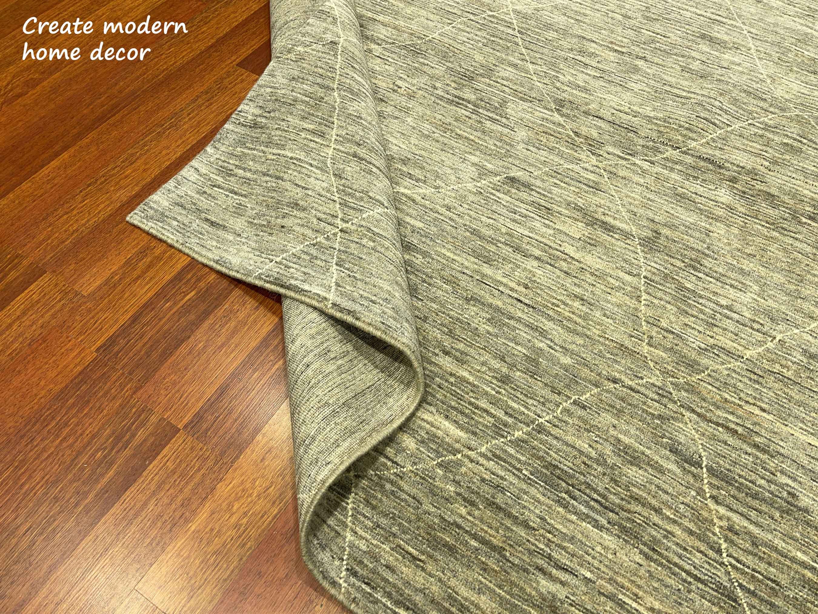 8x10 ft. Handgemachter Teppich aus Afghanistan Grauer | Etsy