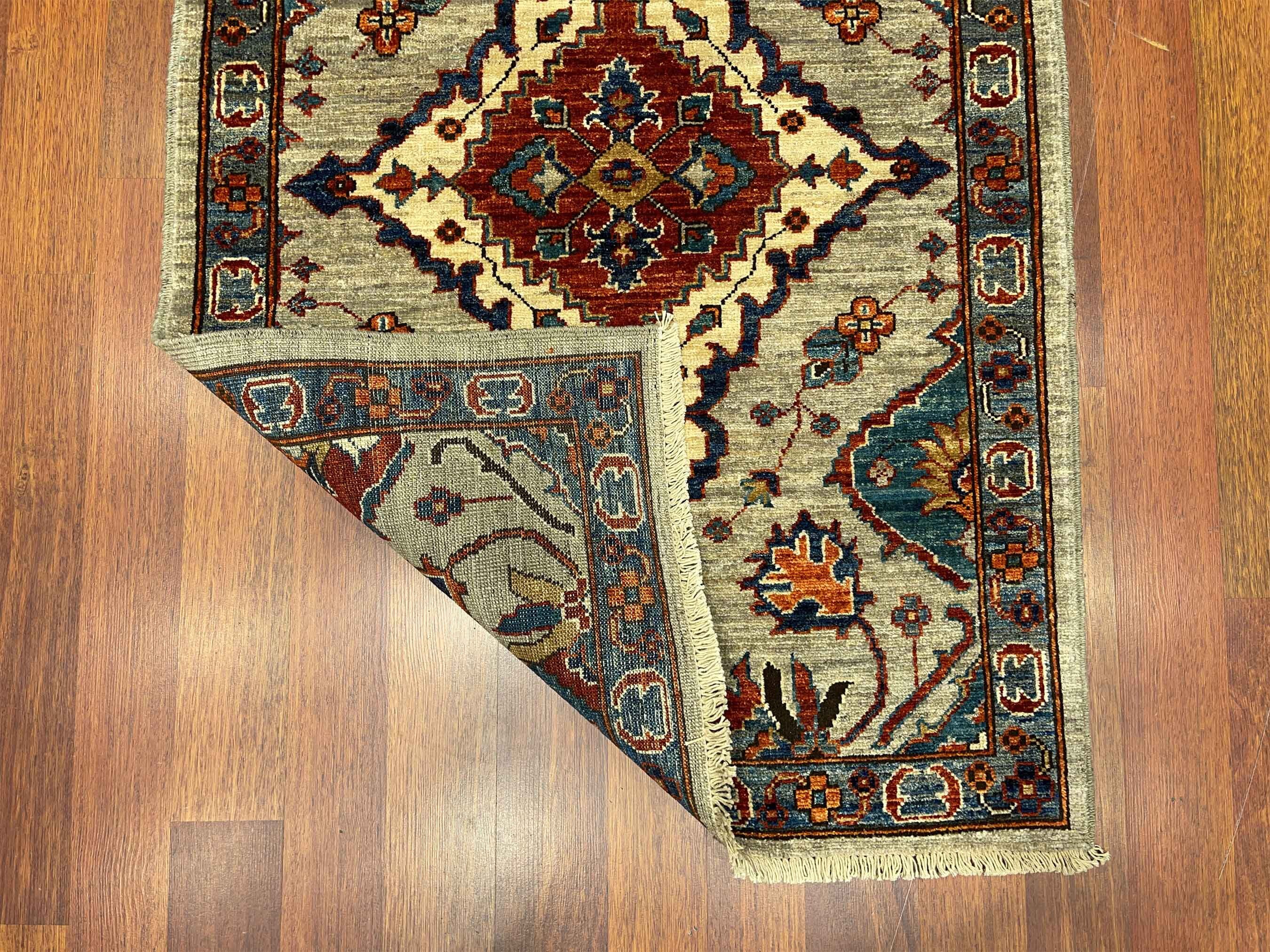 12 ft. Handmade tribal runner rug Gray hallway rug Kitchen Etsy