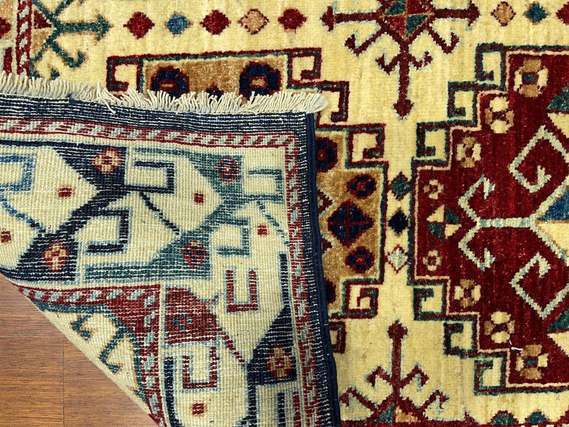 5x7 ft. Kaukasischer weißer Teppich Handgemachter | Etsy