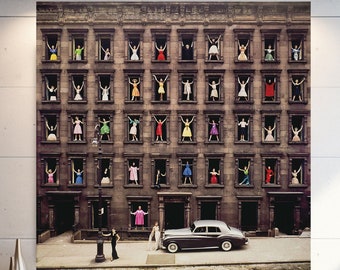 Ormond Gigli Girls in the Windows, Ormond Gigli Girls Wall Art, Canvas Wall Art, Extra Large Wall Art, Tempered glass wall art