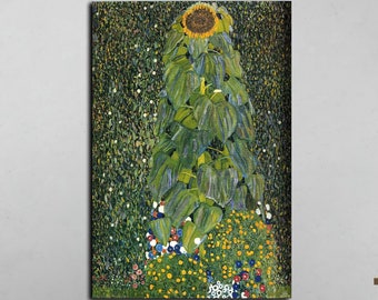 Gustav Klimt The Sunflower, Gustav Klimt Wall Art, Gustav Klimt Poster, Gustav Klimt Print, Master Piece Canvas Wall Art, Klimt Canvas
