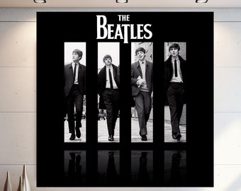 The Beatles Poster, The Beatles Album Cover, Beatles Wall Art, Canvas Wall art, Extra Large Wall Art, Tempered glass wall art