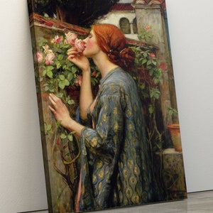 John William Waterhouse the Soul of the Rose, John William Wall Art, John William Print, Master Piece Canvas, Soul of the Rose Canvas