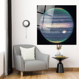 Veduta della NASA di Giove, prime immagini del telescopio James Webb, arte da parete moderna, arte da parete extra large, arte da parete in vetro temperato, popolare in questo momento