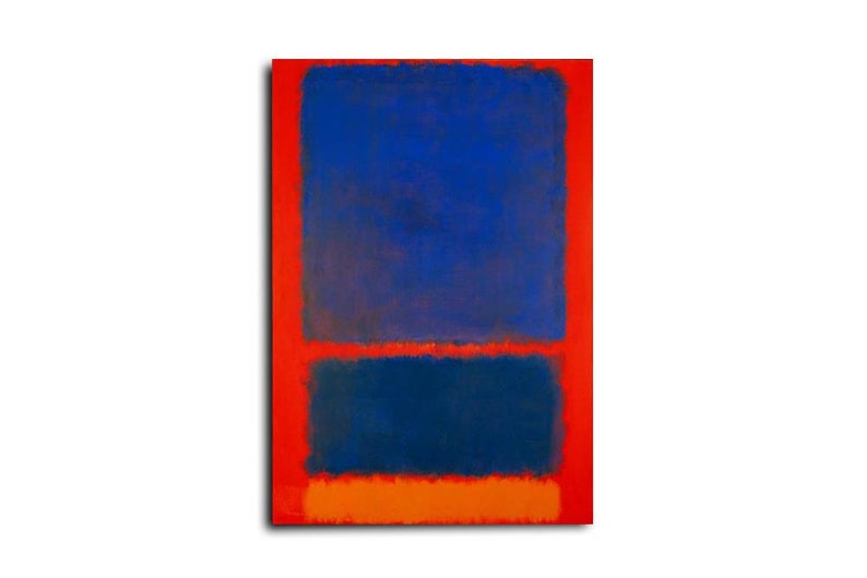 Mark Rothko Blue Orange Red, Mark Rothko Print, Mid Century Modern Wall ...