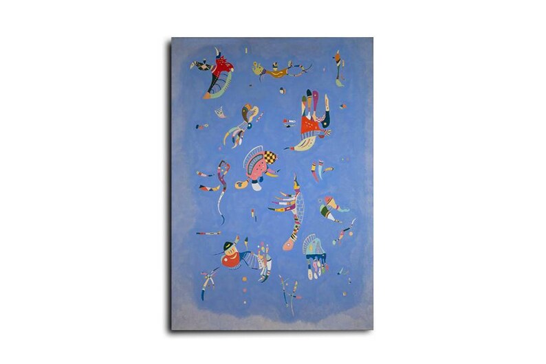 Wassily Kandinsky Sky Blue, Mid Century Modern Wall Art, Extra Large