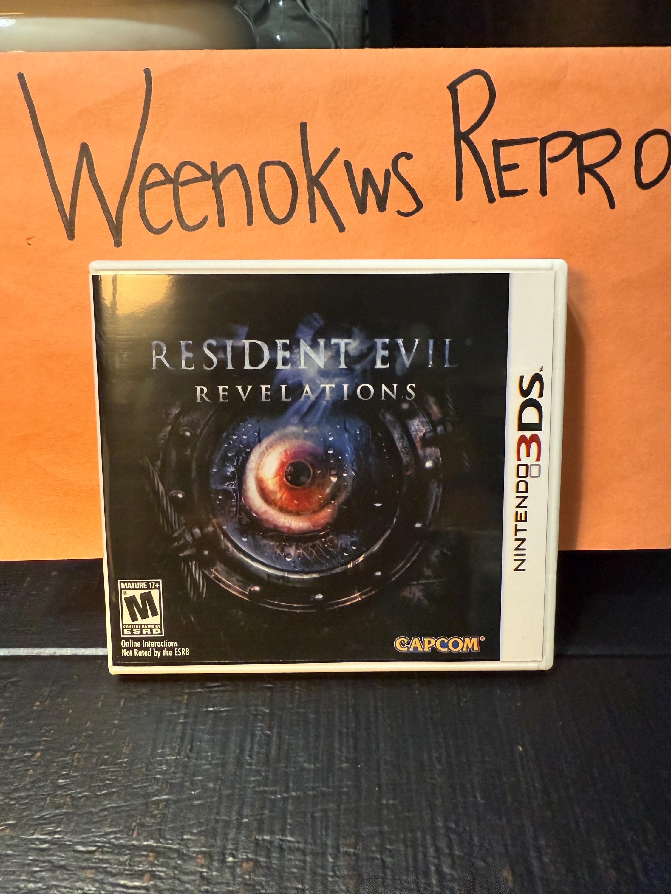 Resident Evil Revelations REPRODUCTION CASE No Game! Nintendo 3ds