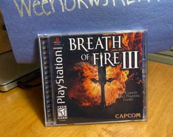 Breath of Fire 3 III REPRODUCTION CASE No Disc ps1