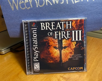 Breath of Fire 3 III REPRODUCTION CASE No Disc ps1