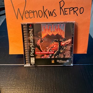 Doom 1 REPRODUCTION CASE No Disc Ps1