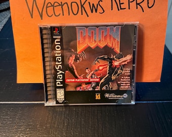 Doom 1 REPRODUKTIONSFALL Ingen skiva Ps1