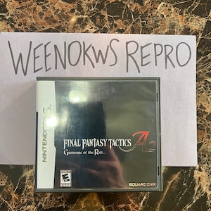 Final Fantasy Tactics A2 REPRODUCTION CASE No Game! Nintendo Ds
