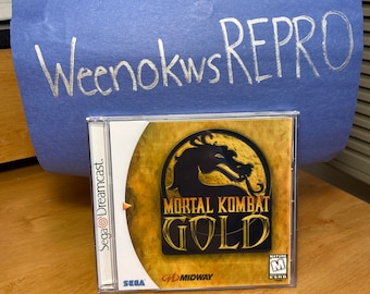 Mortal Kombat Gold REPRODUCTION Case No Game Dreamcast