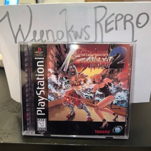 Battle Arena Toshinden 2 REPRODUCTION CASE No Disc! Ps1
