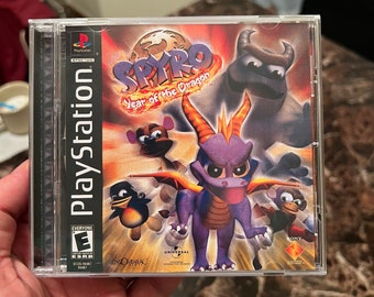 Spyro 3 Year of the Dragon REPRODUCTION CASE No Disc! Ps1