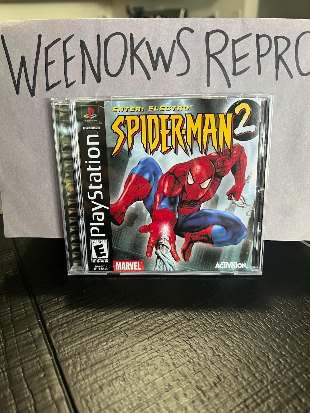 Spiderman 2 Enter Electro REPRODUCTION CASE No Disc Ps1 - Etsy