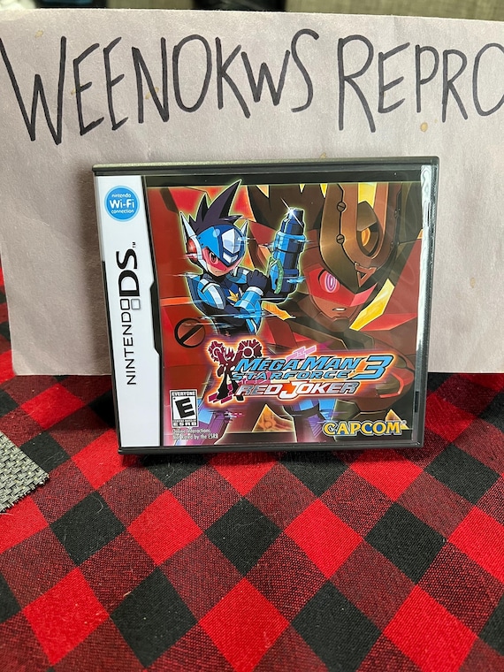 Megaman Starforce 3 Red Joker REPRODUCTION CASE No Game! Nintendo