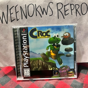 Croc Legend of Gobbos REPRODUCTION CASE No Disc ps1