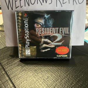Resident Evil 2 Dual Shock Version REPRODUCTION CASE No Disc ps1