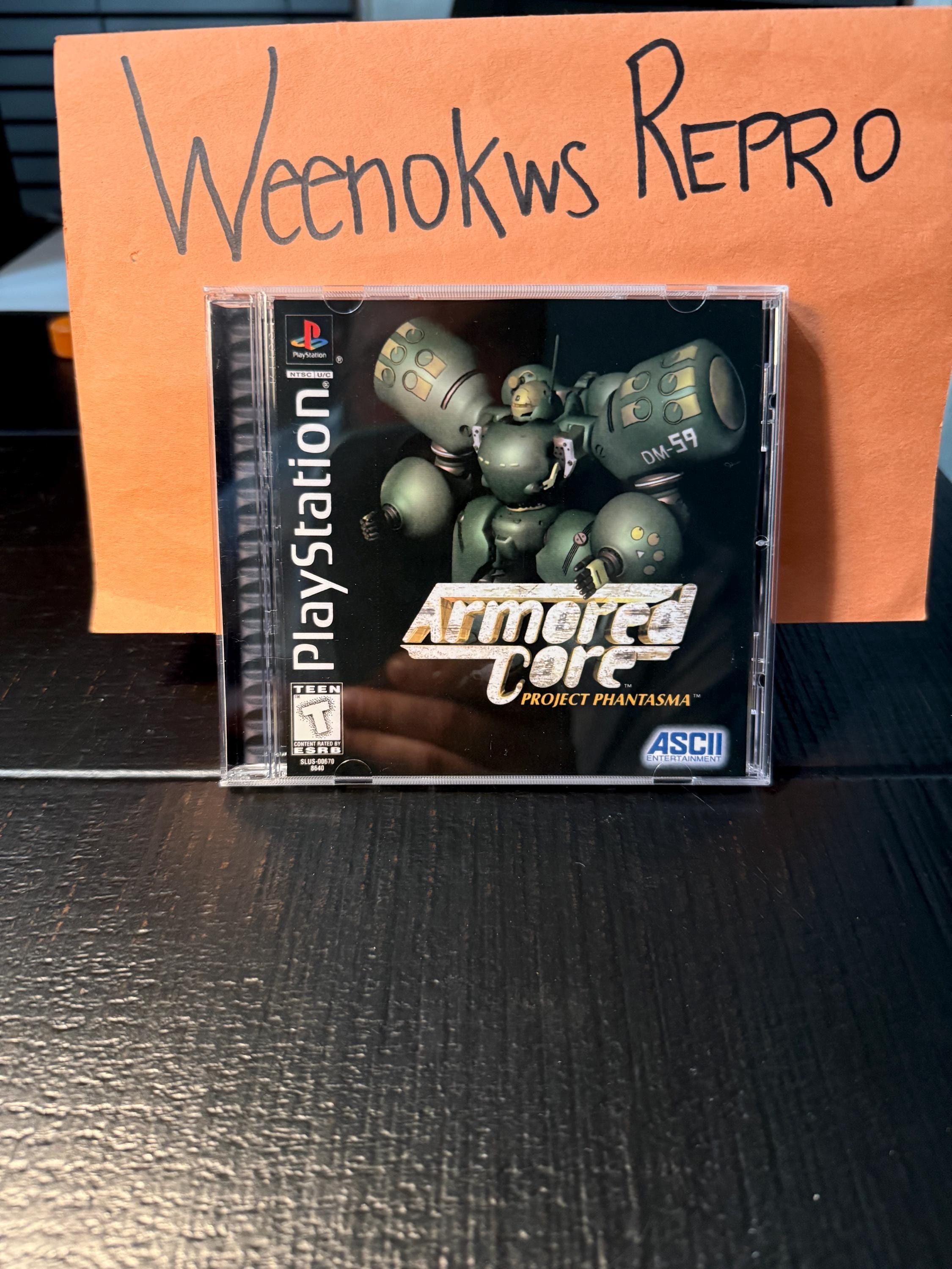 Armored Core Project Phantasma REPRODUCTION CASE No Disc Ps1 - Etsy