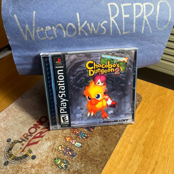 Chocobos Dungeon 2 REPRODUCTION CASE No Game! Ps1