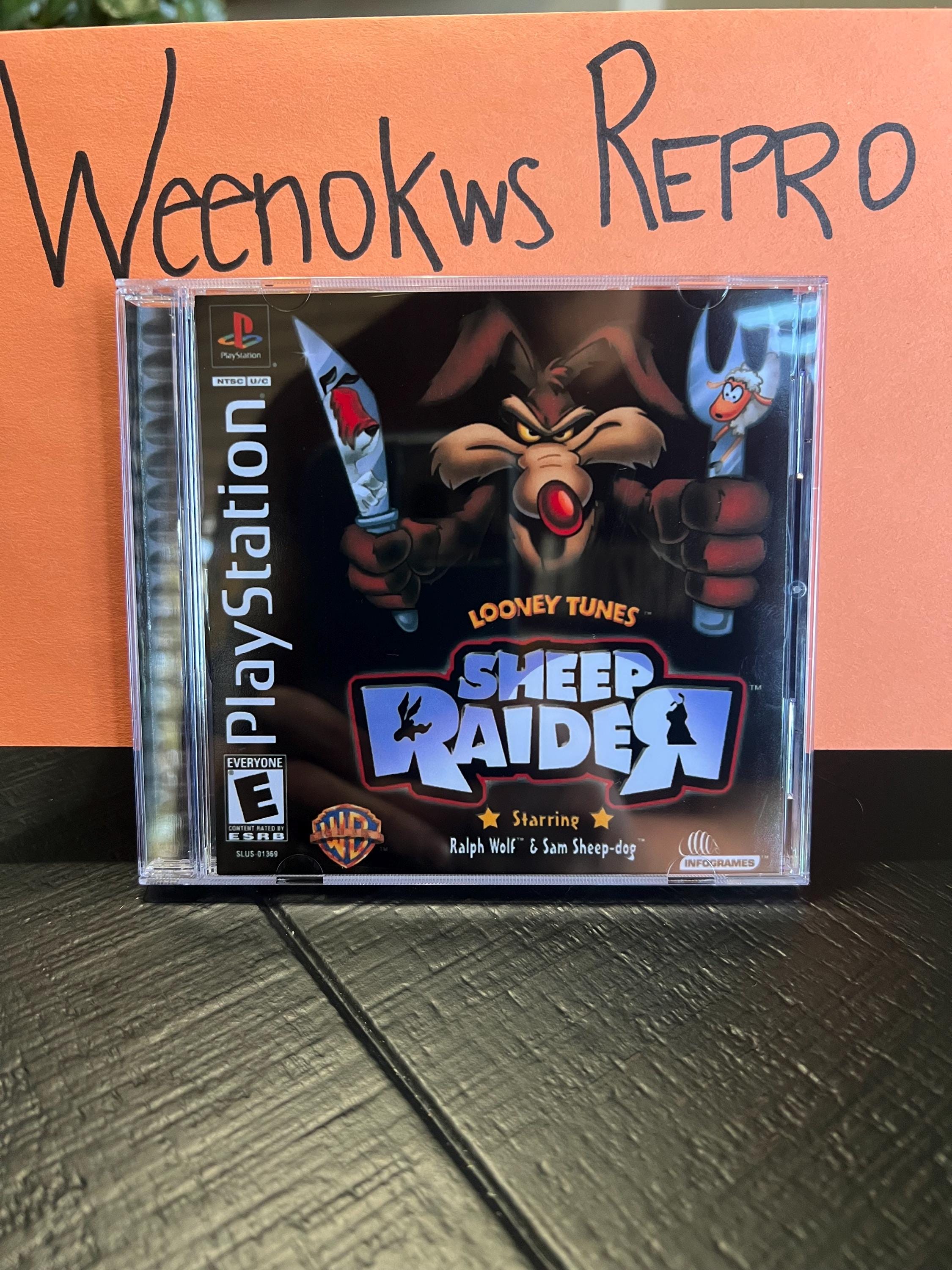 【PS1北米版】Looney Tunes: Sheep Raider Looney Tunes Sheep Raider REPRODUCTION CASE No Disc Ps1 - Etsy