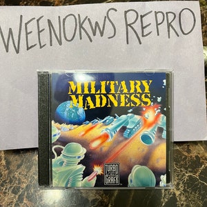 Military Madness REPRODUCTION Case No Game 3D Printed Turbo Grafx