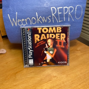 Tomb Raider II 2 REPRODUCTION CASE No Disc ps1