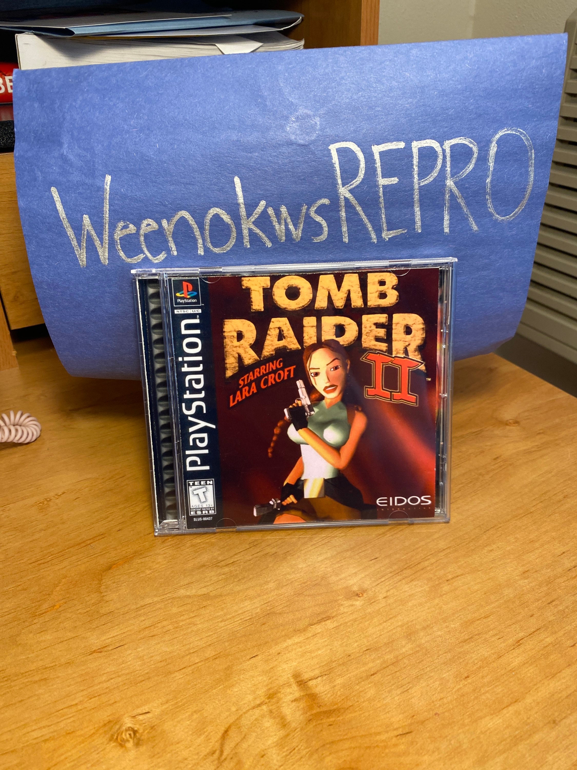 Tomb Raider II 2 REPRODUCTION CASE No Disc Ps1 - Etsy