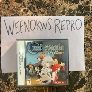 Castlevania Dawn of Sorrow REPRODUCTION CASE No Game! Nintendo Ds