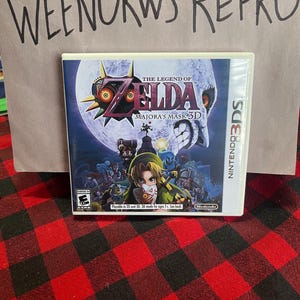 Legend of Zelda Majoras Mask 3D REPRODUCTION CASE No Game! Nintendo 3ds