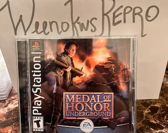 Medal of Honor Underground REPRODUCTION CASE No Disc! Ps1