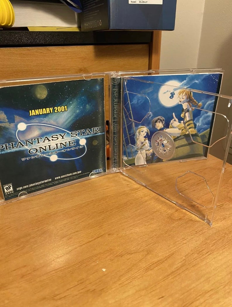 Skies of Arcadia Dreamcast Reproduction CASE & ART only no disc Double Disc Case image 4