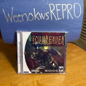 Legacy of Kain Soul Reaver REPRODUCTION CASE No Disc Dreamcast