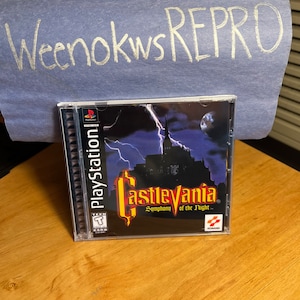 Castlevania Symphony of the Night REPRODUCTION CASE No Disc! Ps1