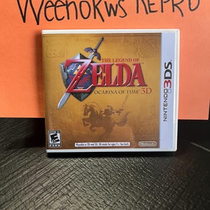 Legend of Zelda Ocarina of Time 3D REPRODUKTION HÜLLE Kein Spiel! Nintendo 3ds