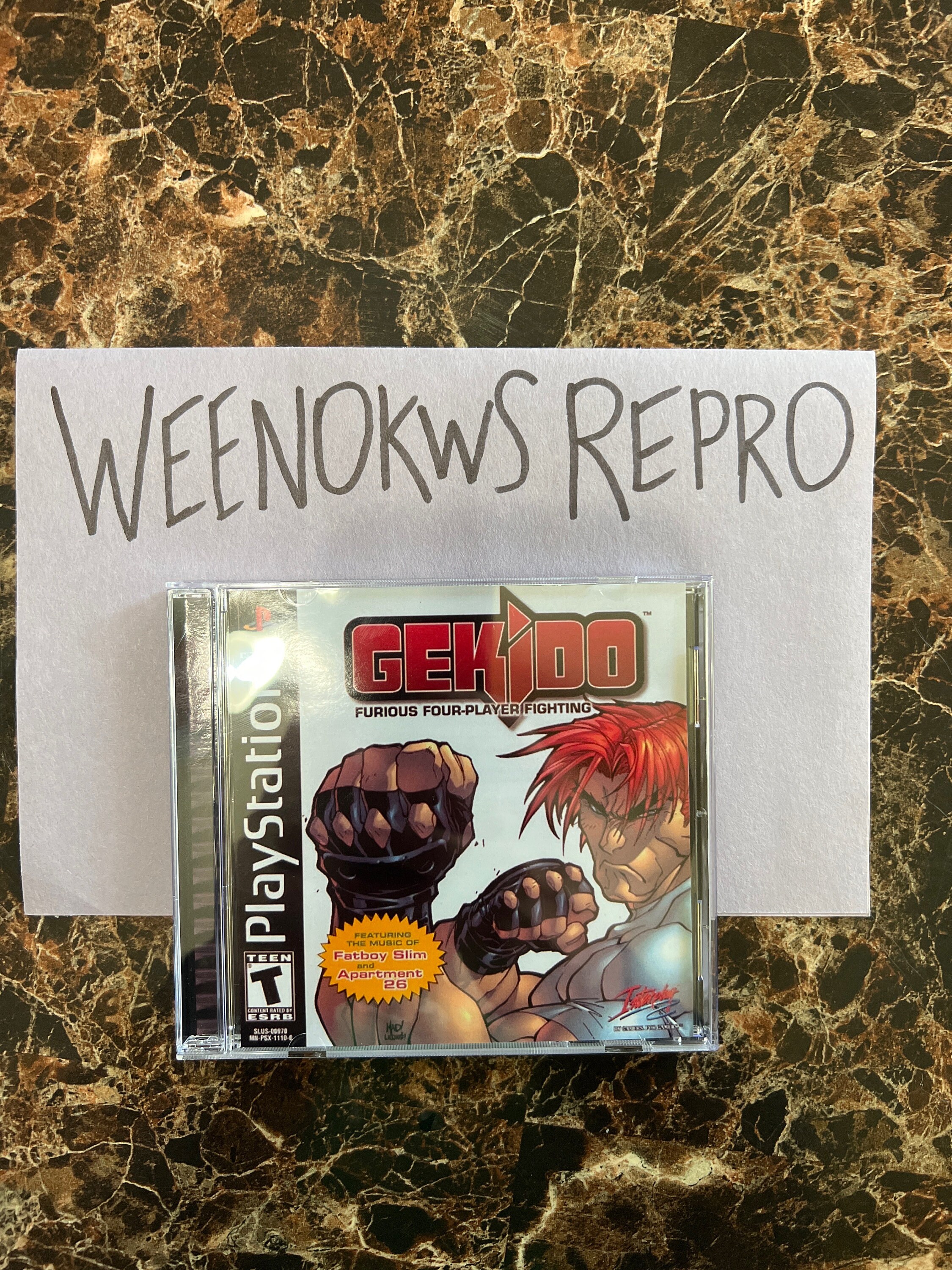 Gekido REPRODUCTION CASE No Disc! Ps1