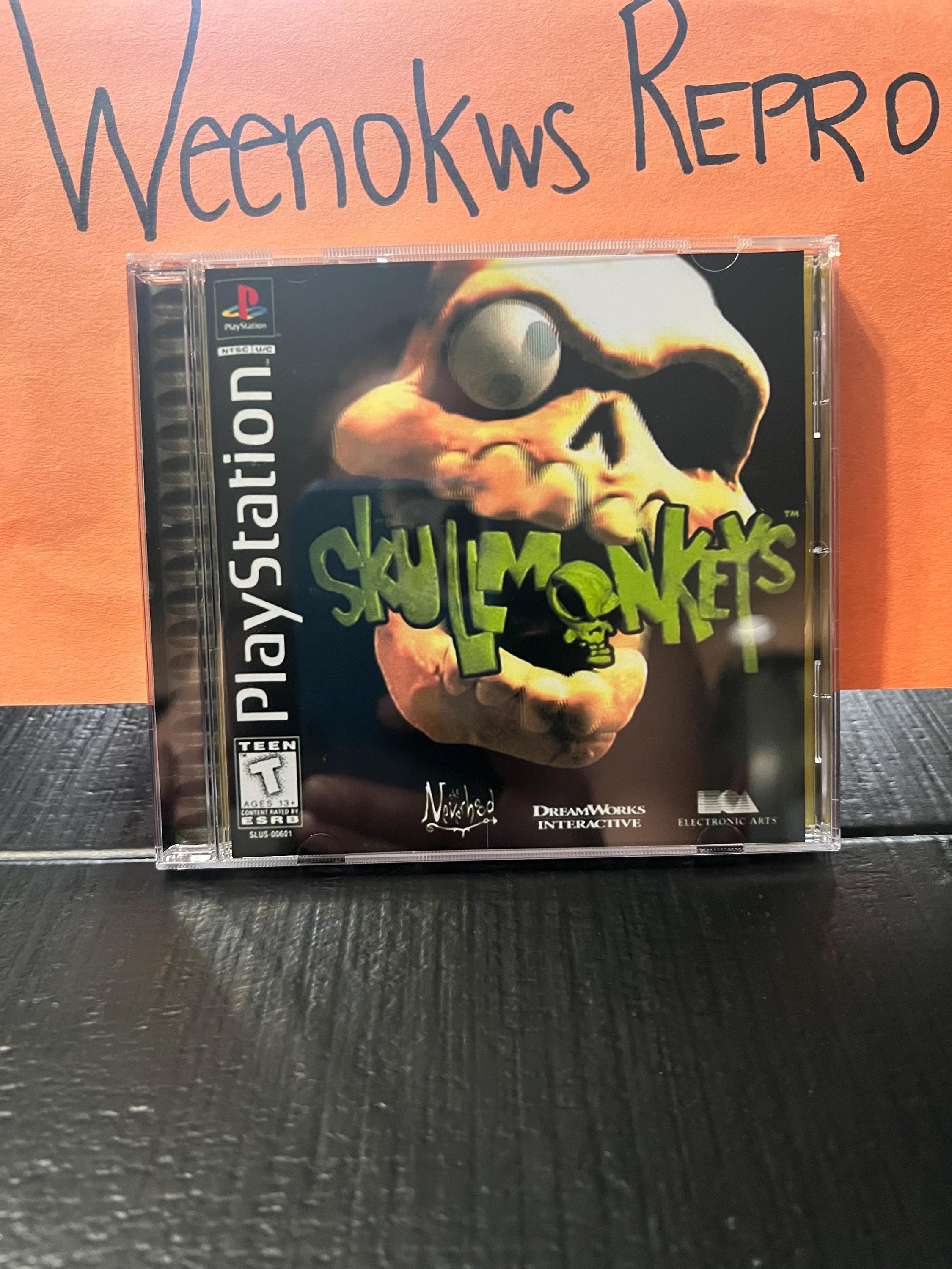 Skull Monkeys REPRODUCTION CASE No Disc Ps1 - Etsy