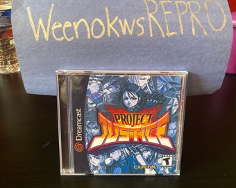 Project Justice REPRODUCTION CASE No Disc Dreamcast