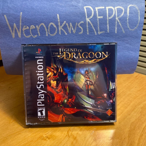 The Legend of Dragoon REPRODUCTION CASE No Disc ps1