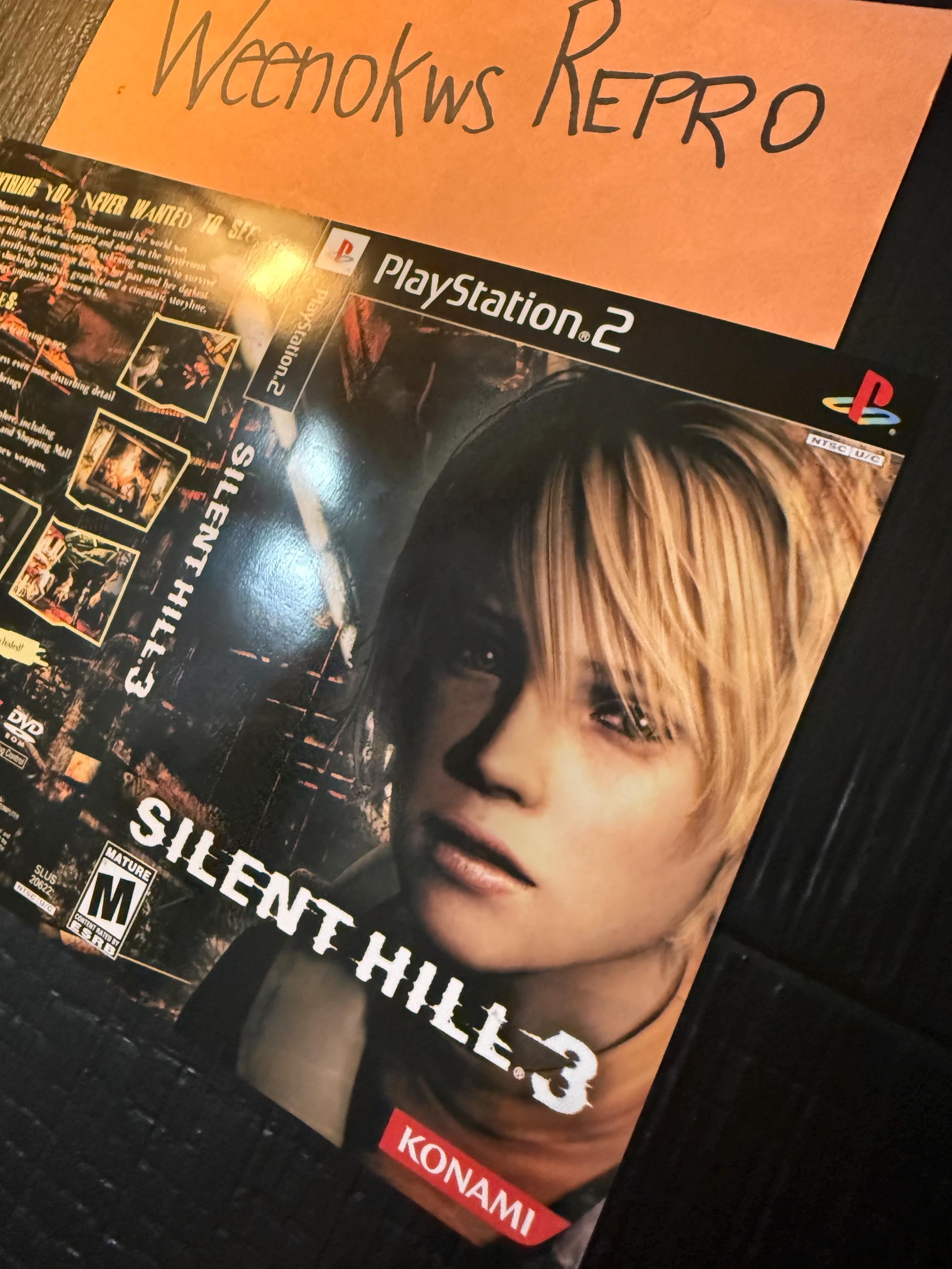 サイレントヒル3 複製版 アートのみ ディスクなし ケースなし PS2