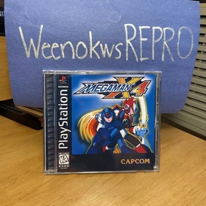 MegaMan X 4 REPRODUCTION CASE No Disc Ps1