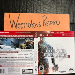 Dead Space 3 Greatest Hits - Anpassad reproduktion, endast konstverk, inget fodral! PS3