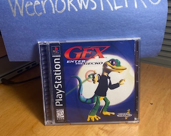 Gex 2 Enter the Gecko REPRODUCTION CASE No Disc ps1