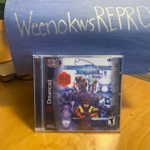 Phantasy Star Online Version 2 REPRODUCTION CASE No Discs Dreamcast