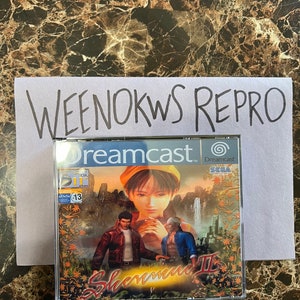 Shenmue 2 II Dreamcast REPRODUCTION CASE Only No Disc Multi Disc Thick Case image 1