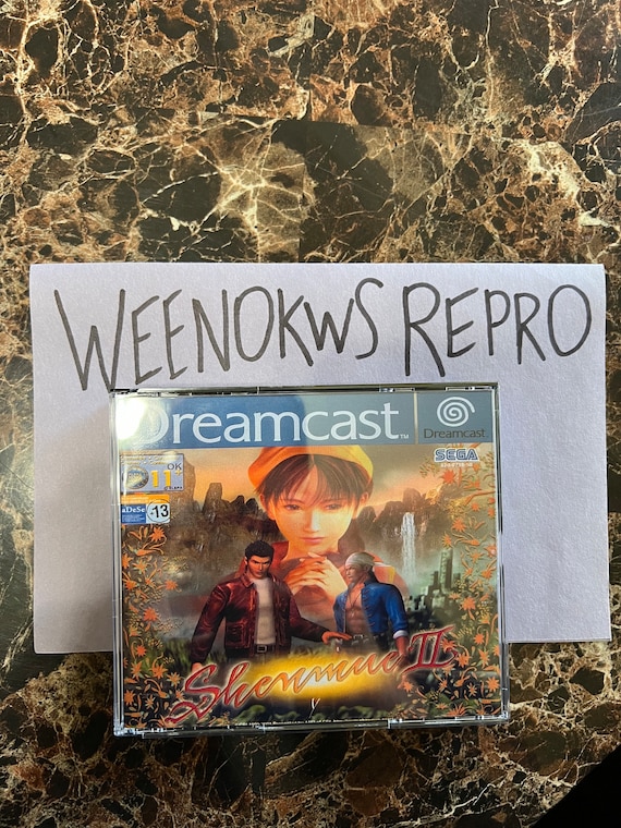 Shenmue 2 II Dreamcast REPRODUCTION CASE Only No Disc! Multi Disc