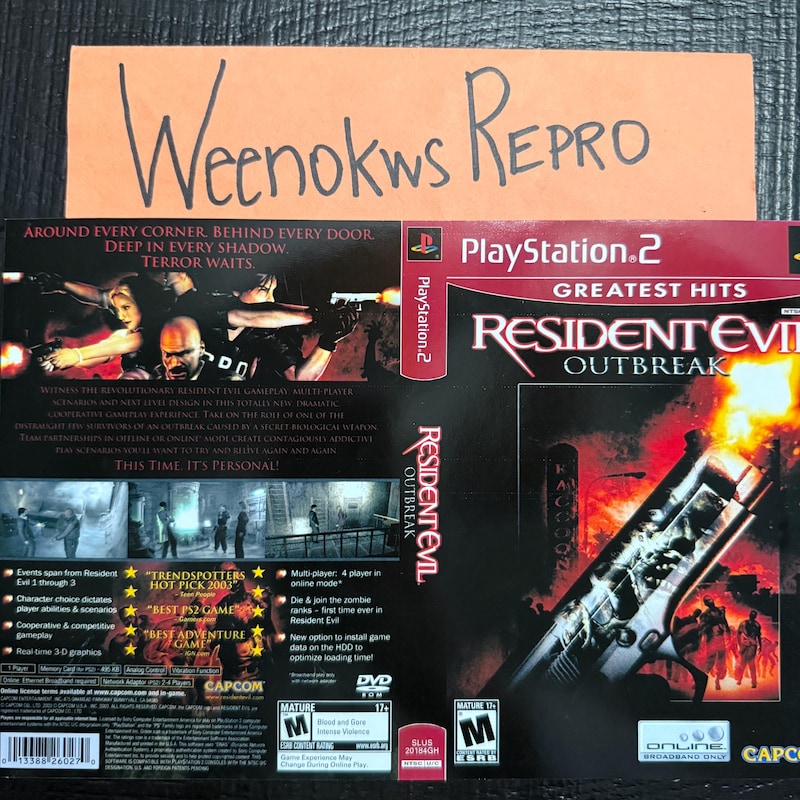 Ps2 Cd Rug Outbreak Cover - Etsy