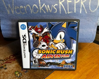 Sonic Rush Adventure REPRODUCTION CASE No Game! Nintendo DS